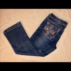 Grace in LA Capri Embellished Jeans